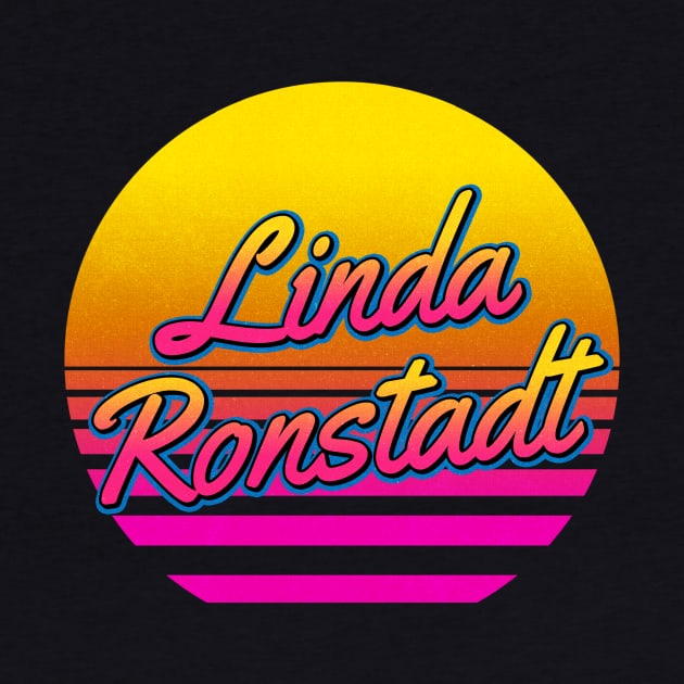 Linda Personalized Name Birthday Retro 80s Styled Gift by Jims Birds